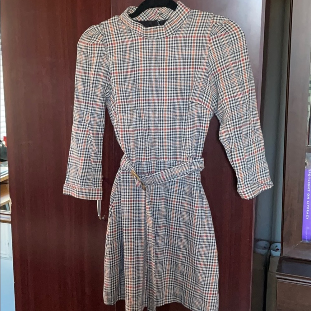 Zara plaid dress